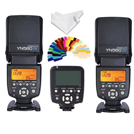 Yongnuo YN-560IV 2PCS Wireless Flash Speedlite kit   YN560-TX LCD Flash Trigger Remote Controller For Canon DLSR Cameras