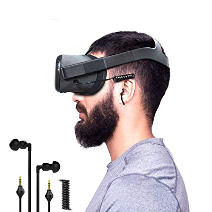 Headphone Earbuds Earphones Custom Made for Oculus Quest VR Headset