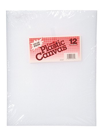Darice Plastic Canvas, Clear, 12-Pack