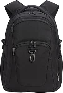 Amazon Basics Travel Laptop Backpack 15.6 inch Laptop, Black