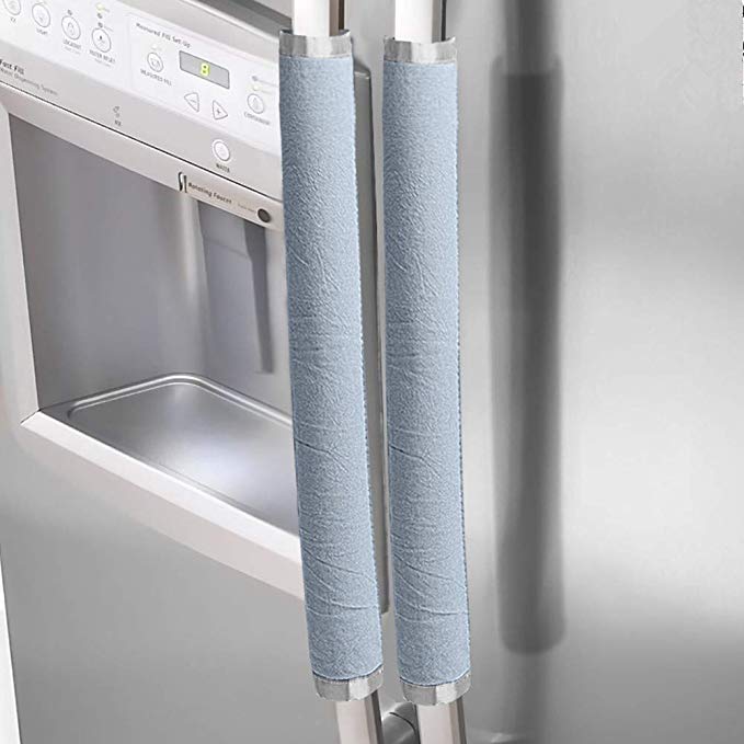 JoJo Refrigerator Door Handle Covers Protective Fridge Microwave Dishwasher Door Cloth Protector (Color 4, 15.7" 4)