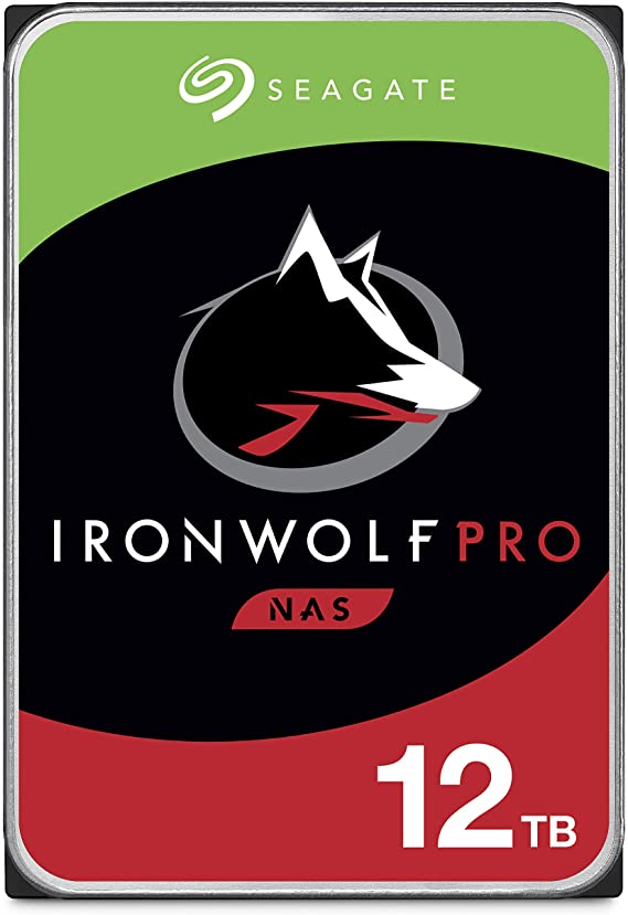 Seagate IronWolf Pro 12TB NAS Internal Hard Drive HDD – 3.5 Inch SATA 6Gb/s 7200 RPM 256MB Cache for RAID Network Attached Storage Data Recovery Service – Frustration Free Packaging