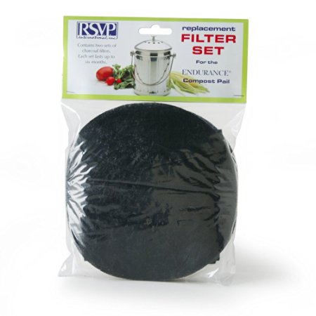 RSVP Replaceement Filters for Compost Pail - X-Large