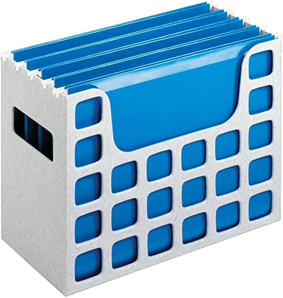 Pendaflex 23054 Desktop File w/Hanging Folders, Letter, Plastic, 12 1/4 x 6 x 9 1/2, Granite