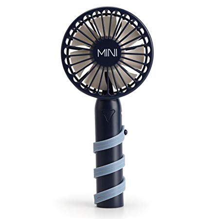 Cabf Handheld Fan, USB Fan, Portable Fan with 1200mAh Battery Capacity,3 Adjustable Wind Speed for Indoor or Outdoor Traveling (Navy)