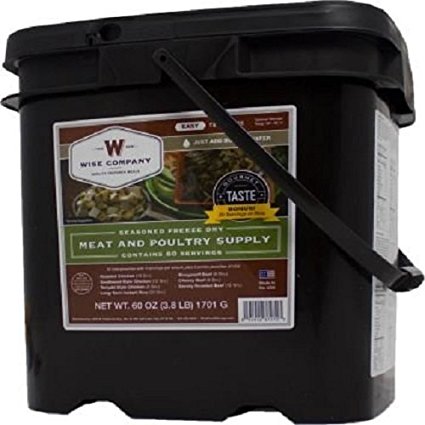 Wise Company 60 Serving Gourmet Seasoned Freeze Dried Meat, 60-Ounce