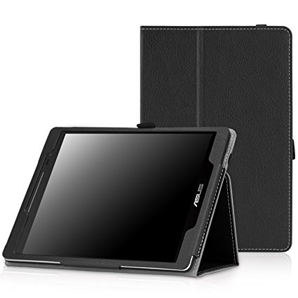 MoKo ASUS ZenPad 8.0 Case - Premium Ultra Compact Slim Folding Stand Cover Case for ASUS ZenPad Z380M/Z380C/Z380KL 8.0 inch Tablet, BLACK