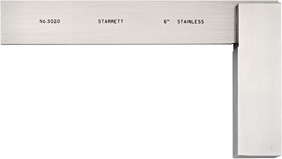 Starrett 3020-3 75 x 60 mm 0,005 mm Hat Set Square Stainless Steel