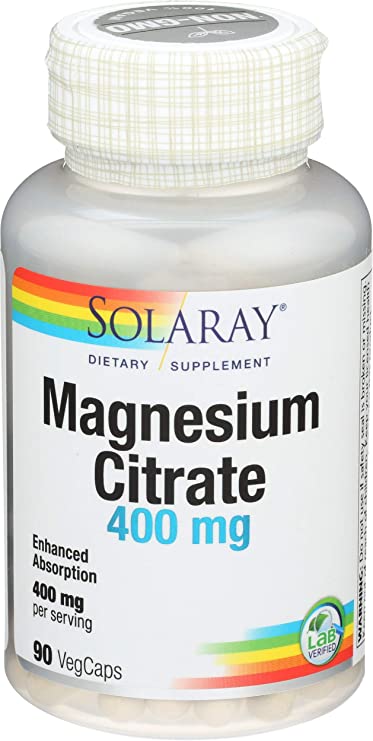 Solaray, Magnesium Citrate, 90 Veg Capsules