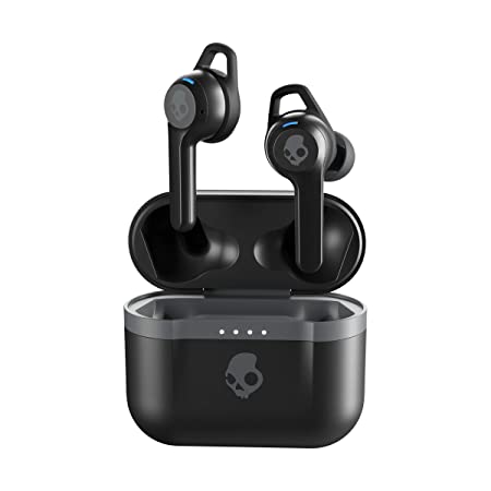 Skullcandy Indy Evo True Wireless Earbuds with 30 Hours Total Battery Rapid Charge, IP 55 Sweat, Water and Dust Resistant, Solo Bud and Tile Tracking (Black)