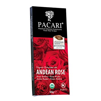 Pacari Roses Organic Chocolate Bar