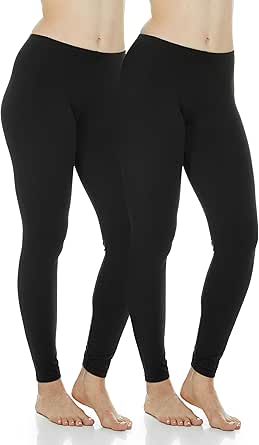 Thermajane Long Johns for Women - Thermal Leggings for Women, Fleece Lined Thermal Underwear Bottoms