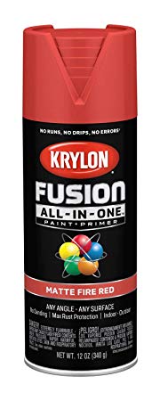 Krylon K02756007 Fusion All-in-One Spray Paint, Fire Red