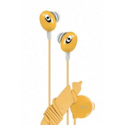 iLuv iEP311ORG The Bean In-Ear Stereo Earphone with Volume Control - Orange