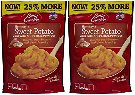 Betty Crocker Mashed Potato Homestyle - Sweet Potato - 5.6 oz - 2 Pack