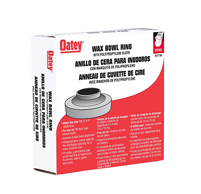 Oatey 31194 Heavy Duty Wax Bowl Ring with Sleeve