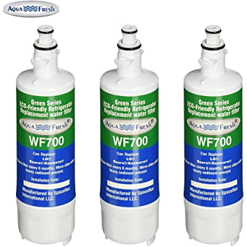 AquaFresh WF700 Replacement Water Filter Compatible with LG LMXS27626S Refrigerators Series