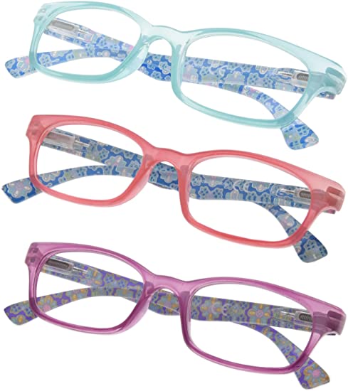 3-Pack Reading Glasses for Women and Fashion Readers