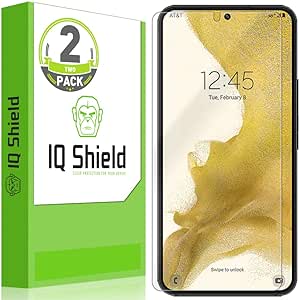 IQ Shield Screen Protector Compatible with Samsung S23 5G (2-Pack) Anti-Bubble Clear Film