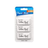 Paper Mate White Pearl Premium Erasers White 3 Pack  70624