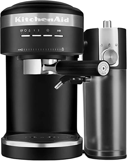 KitchenAid Semi-Automatic Espresso Machine and Automatic Milk Frother Attachment - KES6404