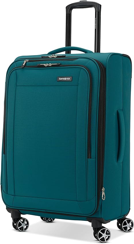 Samsonite Saire LTE Softside Expandable Luggage Wheels, Pine Green, Medium Spinner