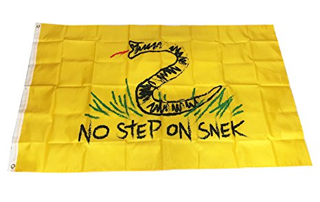 No Step On Snek Flag 3 x 5 Foot By DANF Flag Polyester with Grommets