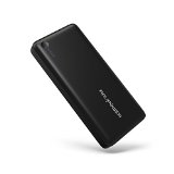 Most Potent 26800mAh Portable Charger RAVPower 3-Port External Battery Pack Power Bank with Most Powerful 55A Output iSmart Technology for iPhone iPad and Samsung Galaxy and More - Black