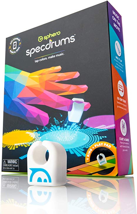 Sphero Specdrums (1 Ring) App-Enabled Musical Ring with Play Pad Included - Create Sounds, Loops, Beats for Musicians of Any Skill Level - STEAM Educational Music Toy for Kids