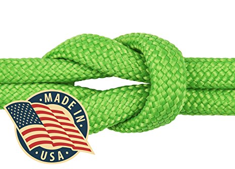 ParaPro Paracord * Very strong ROPE! * THE "GO TO" rope in every situation! * Genuine MIL SPEC 550 Type III Paracord * 100ft (30m) of THE STRONGEST 100% Nylon Rope inspired by the US Military * Only 4mm Diameter! *For home, camping, bushcraft, hiking, boating, fishing, general indoor & outdoor use & even as a tow rope for your car!! * PLUS BONUS 9" WINDER for storing your paracord!