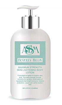 ASDM Beverly Hills Maximum Strength Skin Bleaching Body Lotion. 16oz