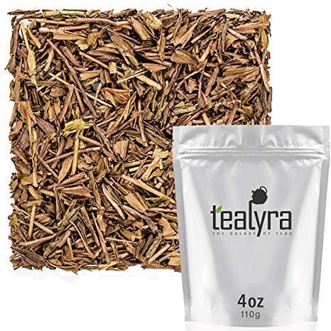 Tealyra - Hojicha Roasted Green Tea - Japanese Loose Leaf Tea - High Antioxidants - Low Caffeine - 110g (4-ounce)