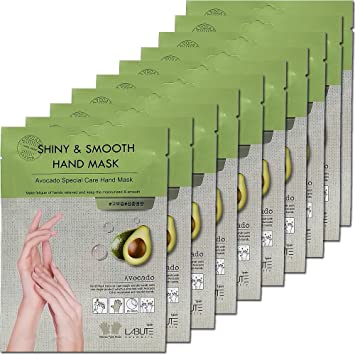 LABUTE Avocado Special Care Hand Mask Sheet (Hand Mask 10EA)