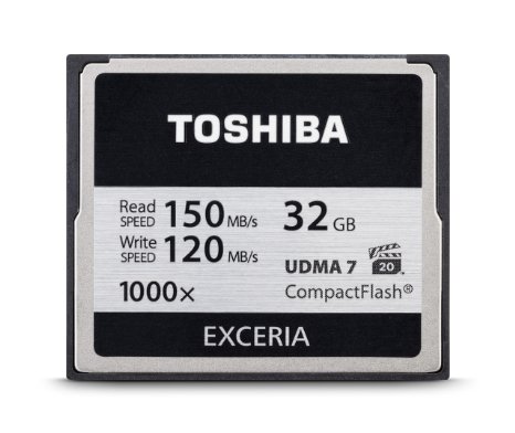 Toshiba 32GB EXCERIA 1000x Compact Flash Memory Card PFC032U-1EXS