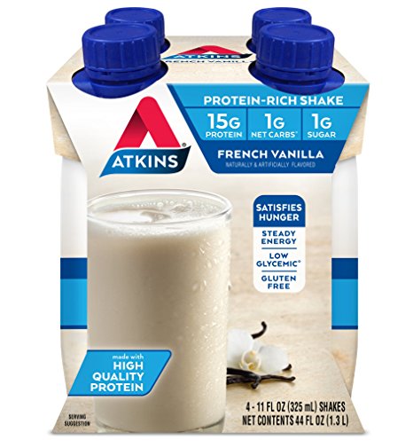 Atkins Ready To Drink Shake, French Vanilla, 4 Count