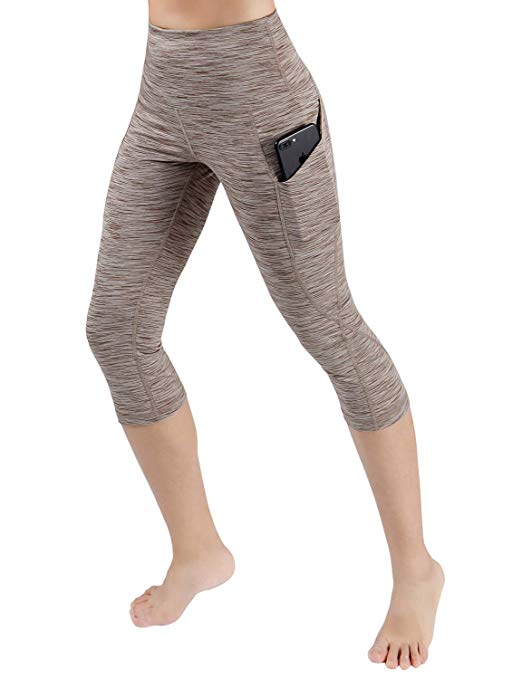 ODODOS Out Pocket High Waist Yoga Pants,Tummy Control,Pocket Workout Yoga Pant