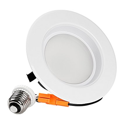 TORCHSTAR Wet Location 4-inch Dimmable Recessed LED Downlight, 13W (85W Equiv.), High CRI, ENERGY STAR, 2700K Warm White, 800lm, Retrofit LED Recessed Lighting Fixture, 5 YEAR WARRANTY