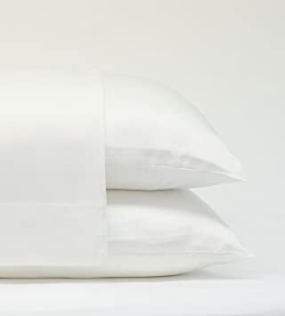 Classic Bamboo Pillow Cases by Cariloha - 2 Piece Pillowcase Set - Softest Pillowcases - 100% Viscose from Bamboo (White, Standard)