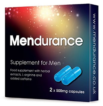 Mendurance Supplement for Men, 500mg (2 Packs, 2 capsules per pack, Total 4 capsules)