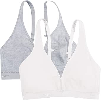 Fruit of the Loom Women's Wirefree Cotton Bralette Available in Multi Packs