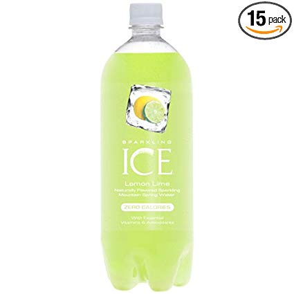 TalkingRain Sparkling ICE Lemon Lime, 1 Liter Bottles (Pack of 15)