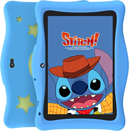 Kids Tablet, SGIN 10 Inch Tablet for Kids, 2GB 32GB Android 12 Toddlers Tablet with Case, WiFi, Parental Control, Dual Camera, Games, Bluetooth, Learning Tablet(Blue)
