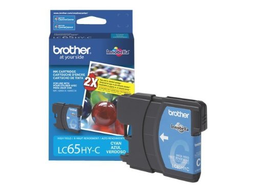 Brother LC65HYC High-Yield Ink Cartridge, 750 Page-Yield, Cyan