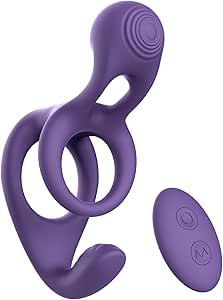 Tracy’s Dog Vibrating Cock Ring for Clitoral Penis Testicle Stimulation, Couple Vibrator with Remote, Soft Full Silicone Penis Ring for Man, Powerful Adult Sex Toys with 10 Modes for Women Men Partner