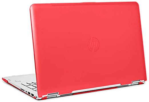 mCover Hard Shell Case for 15.6" HP Envy X360 15-BPxxx Series (15-BP143cl / 15-BP152nr, etc, NOT Compatible with X360 15-AQxxx and Other Series) Convertible laptops (Red)