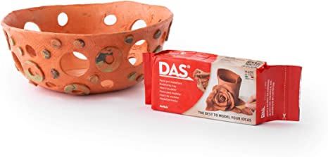 Prang DAS Air-Drying Modeling Clay, 2.2-Pound Block, Terra Cotta Color (387600)