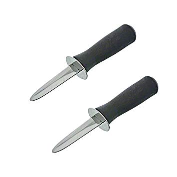 (Pack of 2) - Commercial Grade Oyster Knife, Shucker Knives, Oyster Opener, Clam Knife, Shellfish Knife, Shellfish Opener, Seafood Tool, Stainless Steel