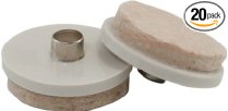 Shepherd Hardware 9936 Nail On Furniture Glides with Felt Pads, 1-Inch and 1-1/2-Inch, 20-Count