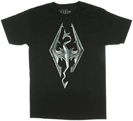 Skyrim Logo Men's Black T-Shirt