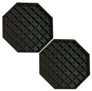 Update International DT-6X6 Octagonal Plastic Drip Tray, 6 by 6-Inch (7-Quart - 2 pcs)